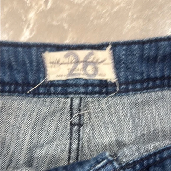 Free People Charlie Wide Leg Pleated Blue Jeans LIKE NEW We the Free - Picture 3 of 16